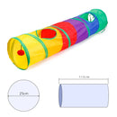 Collapsible (Foldable) Play Tunnel for Cats and Kittens – Stimulation, Exercise, and Anti-Stress Hideaway