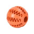 Indestructible Treat Dispensing Ball for Dogs – Natural Rubber, Dental Cleaning, and Anti-Boredom