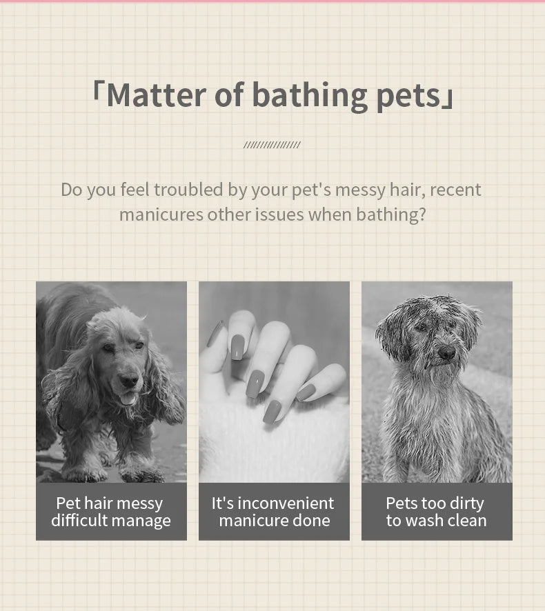 3-in-1 Steam Massaging Brush for Dogs and Cats – Spray, Floating Hair Removal, and Dry Bath