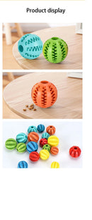 Indestructible Treat Dispensing Ball for Dogs – Natural Rubber, Dental Cleaning, and Anti-Boredom