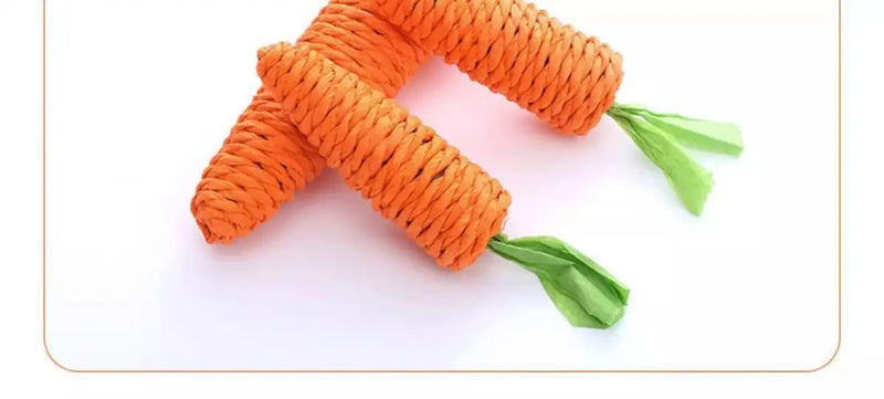 Plush Carrot Toy with Squeaker for Cats – Teething Stick, Anti-Anxiety, and Bite and Scratch Resistant