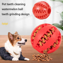 Indestructible Treat Dispensing Ball for Dogs – Natural Rubber, Dental Cleaning, and Anti-Boredom