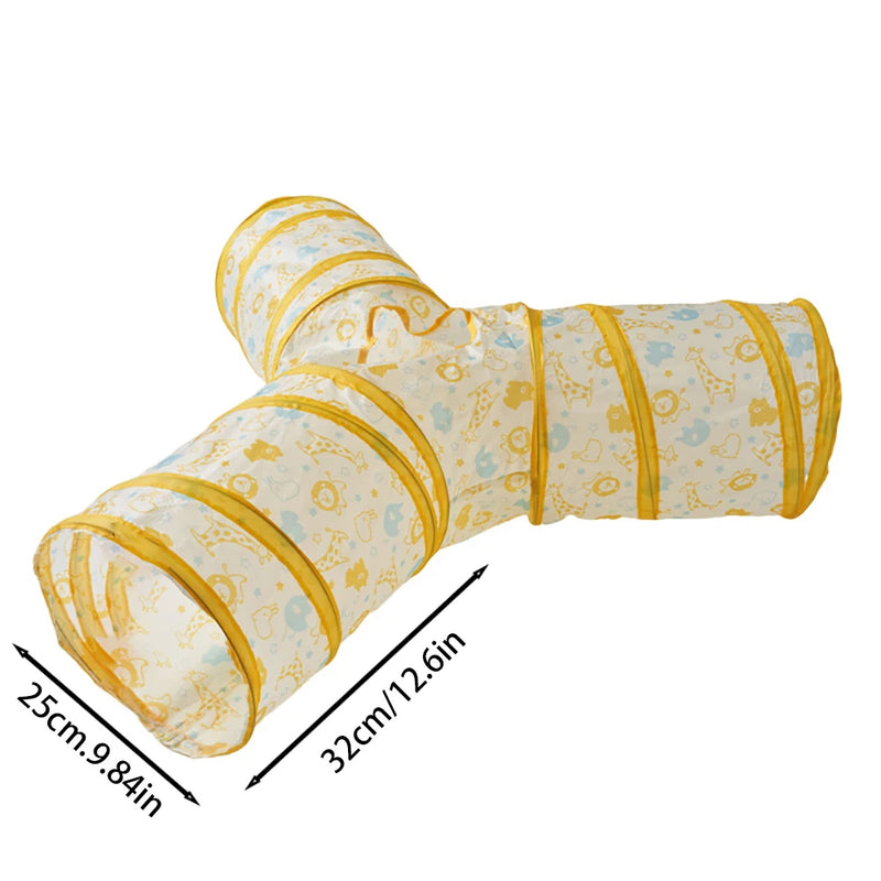 Collapsible (Foldable) Play Tunnel for Cats and Kittens – Stimulation, Exercise, and Anti-Stress Hideaway
