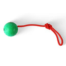 Indestructible Rubber Molar Ball with Rope for Dogs – Anti-Stress and Teeth Cleaning