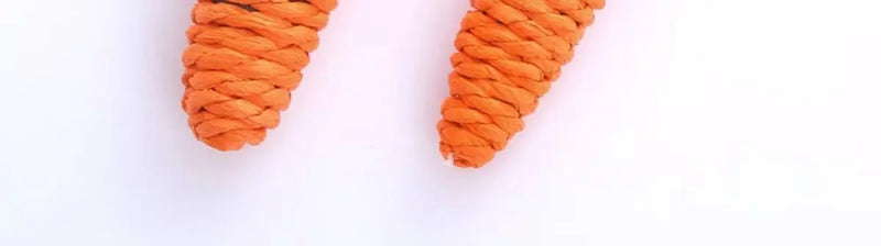 Plush Carrot Toy with Squeaker for Cats – Teething Stick, Anti-Anxiety, and Bite and Scratch Resistant