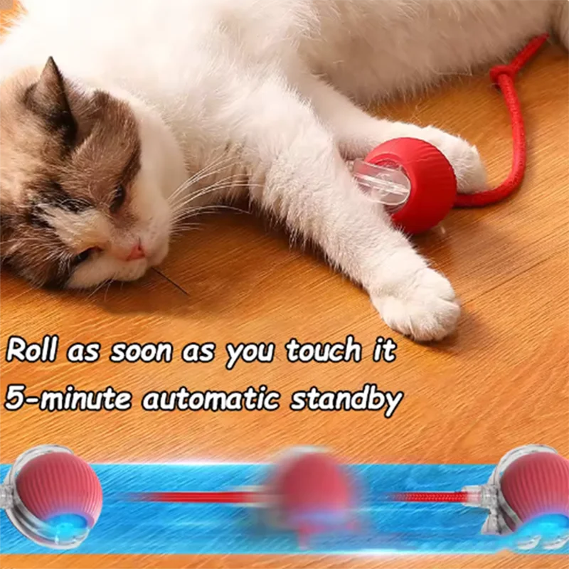Automatic Toy Ball for Cats – Self-Moving, Anti-Boredom, and Bite and Wear Resistant
