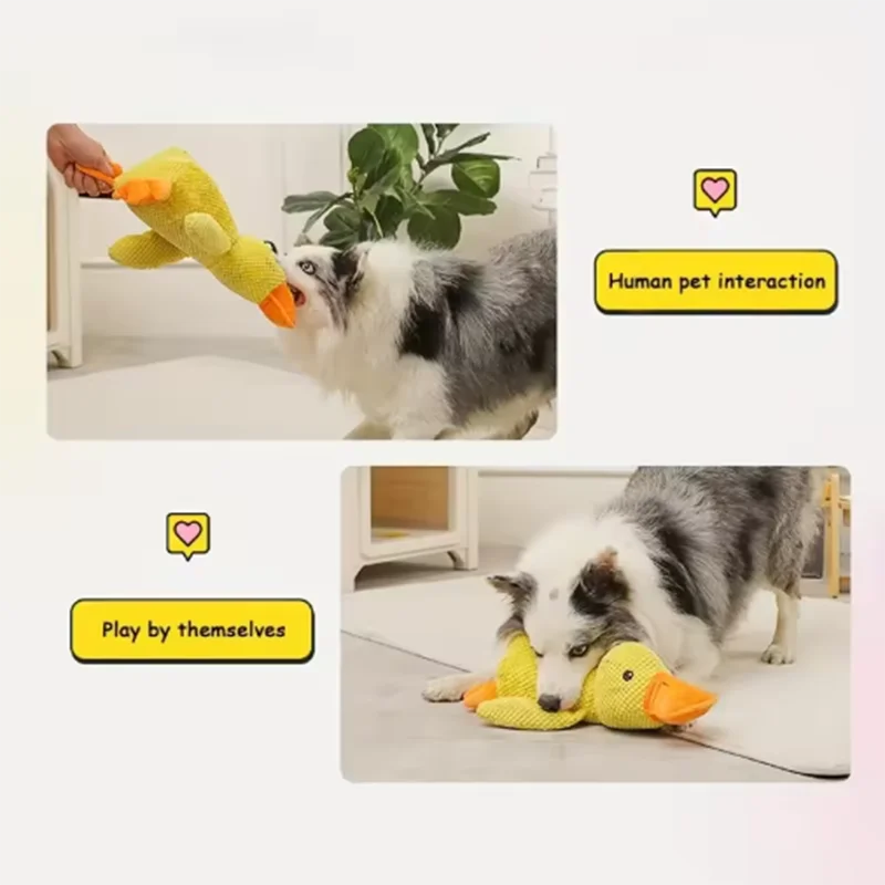 "Mother's Hug" Plush Duck for Dogs – Anti-Anxiety, Companion, and Boredom Relief for Puppies