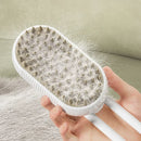 3-in-1 Steam Massaging Brush for Dogs and Cats – Spray, Floating Hair Removal, and Dry Bath