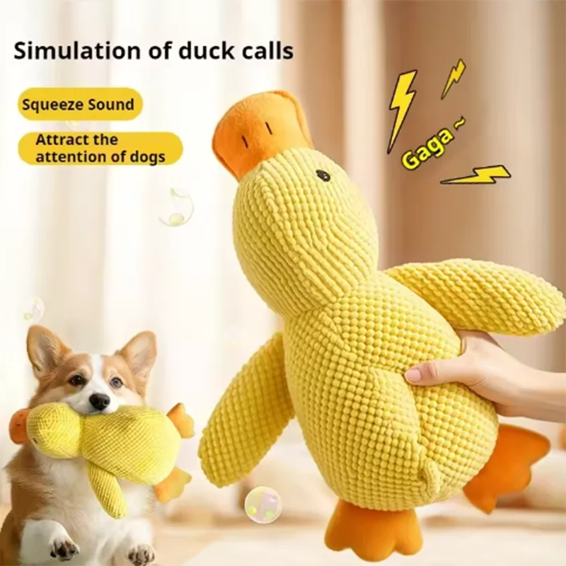"Mother's Hug" Plush Duck for Dogs – Anti-Anxiety, Companion, and Boredom Relief for Puppies