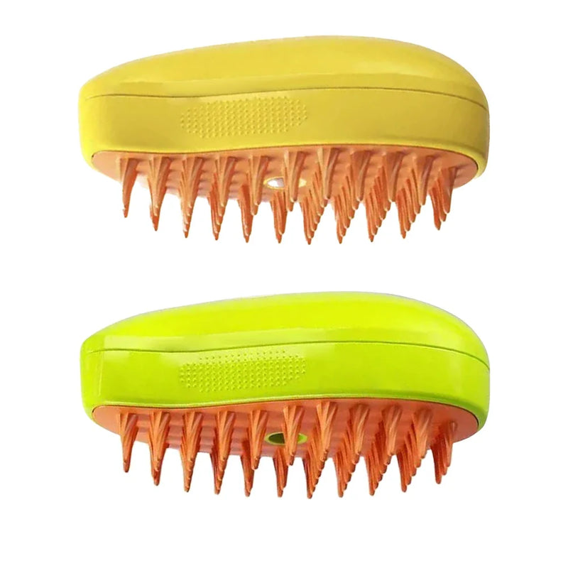 3-in-1 Steam Massaging Brush for Dogs and Cats – Spray, Floating Hair Removal, and Dry Bath
