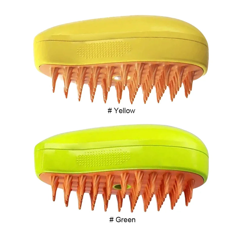 3-in-1 Steam Massaging Brush for Dogs and Cats – Spray, Floating Hair Removal, and Dry Bath