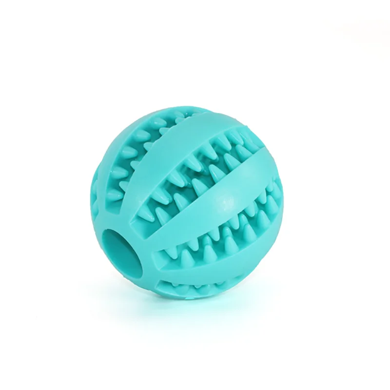Indestructible Treat Dispensing Ball for Dogs – Natural Rubber, Dental Cleaning, and Anti-Boredom