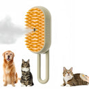 3-in-1 Steam Massaging Brush for Dogs and Cats – Spray, Floating Hair Removal, and Dry Bath