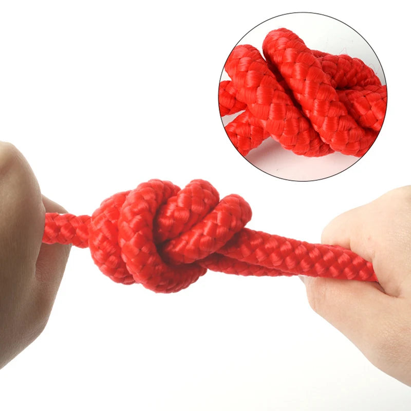 Indestructible Rubber Molar Ball with Rope for Dogs – Anti-Stress and Teeth Cleaning